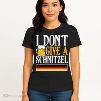 I Don't Give A Schnitzel German Beer Wurst Women's T-Shirt thumb 4