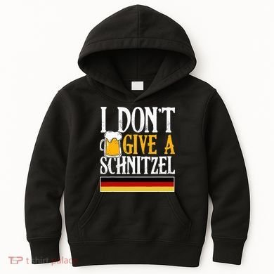 I Don't Give A Schnitzel German Beer Wurst Kids Hoodie