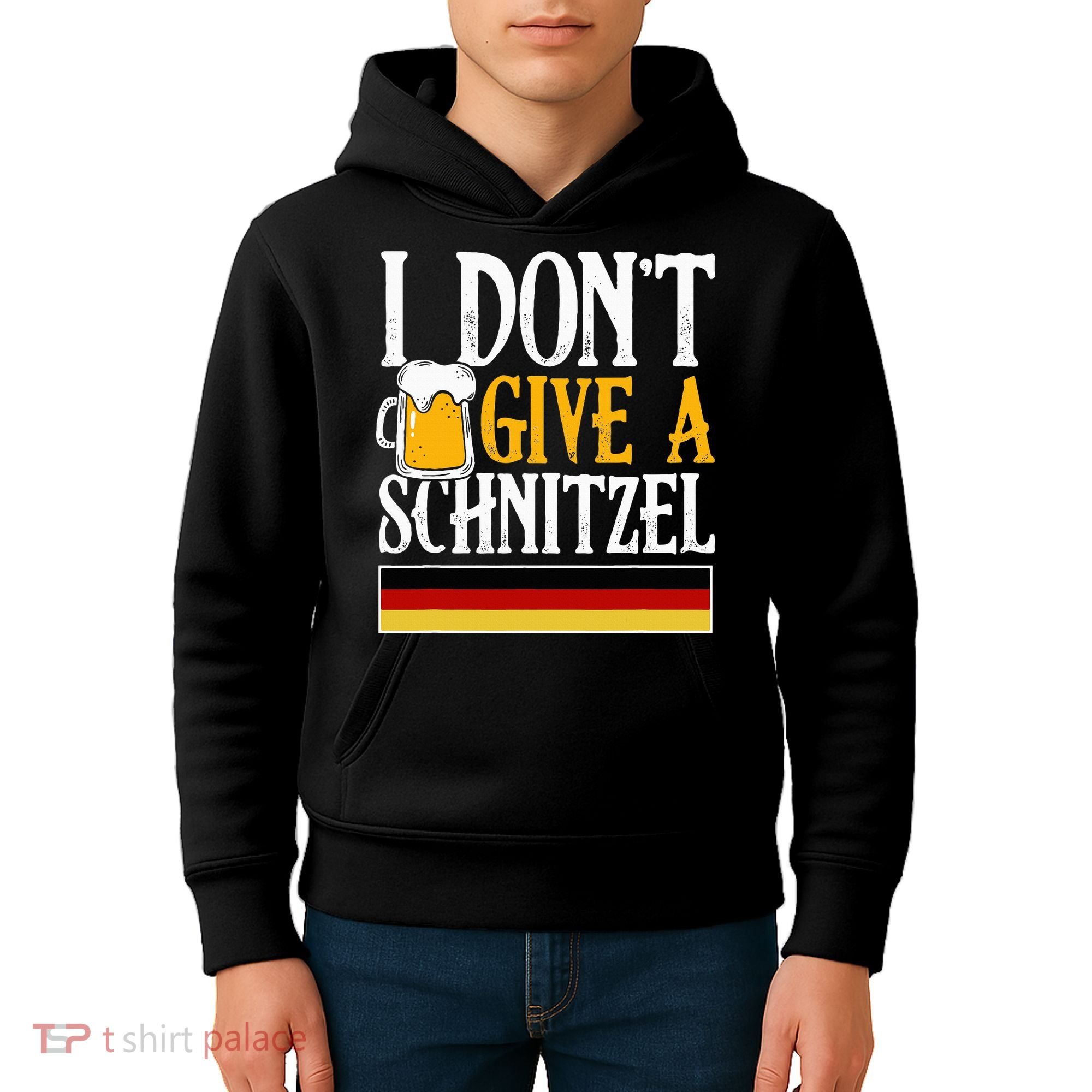 I Don't Give A Schnitzel German Beer Wurst Kids Hoodie
