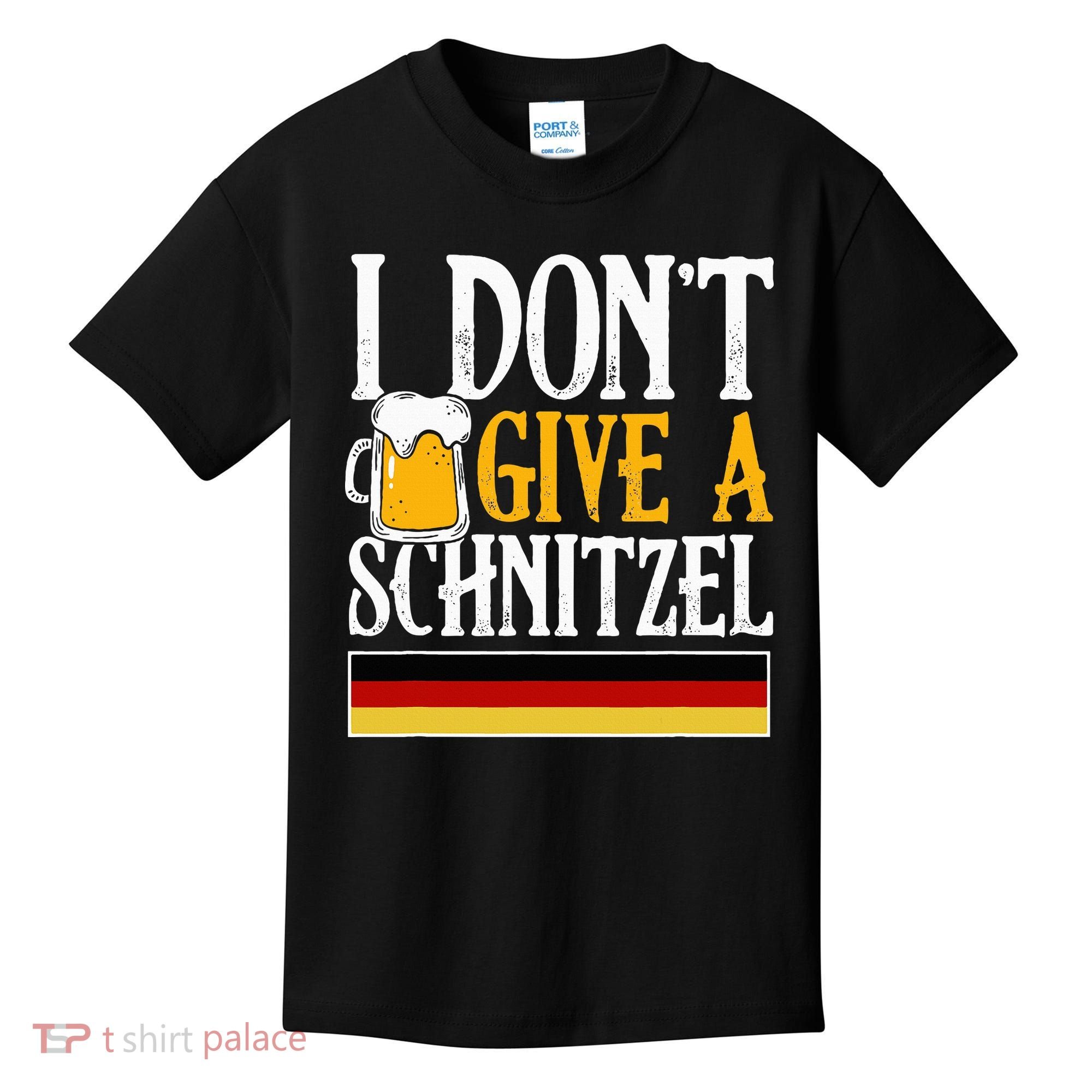 I Don't Give A Schnitzel German Beer Wurst Kids T-Shirt