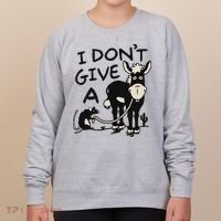 I DonT Give A Donkey Rat Funny Sarcastic Women's Sweatshirt thumb 0