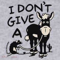 I DonT Give A Donkey Rat Funny Sarcastic Women's Sweatshirt thumb 2