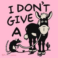 I DonT Give A Donkey Rat Funny Sarcastic Coaster thumb 2