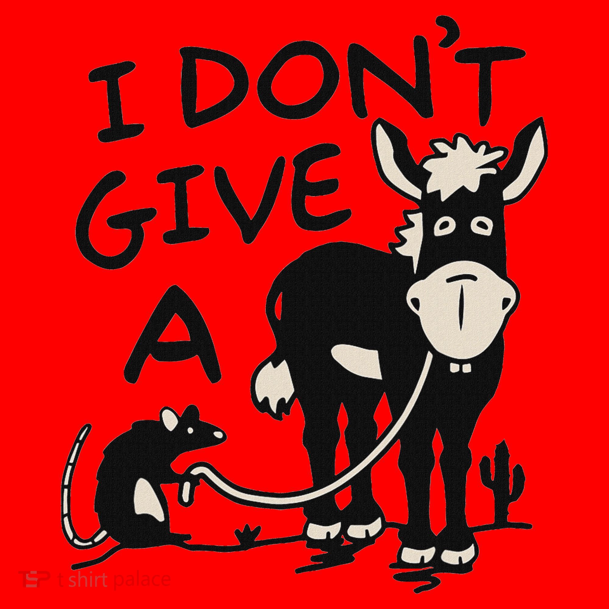 I DonT Give A Donkey Rat Funny Sarcastic Santa Hat