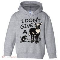 I DonT Give A Donkey Rat Funny Sarcastic Toddler Hoodie thumb 0