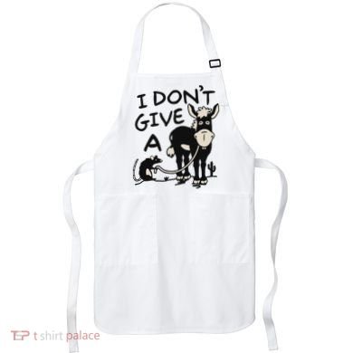 I DonT Give A Donkey Rat Funny Sarcastic Apron