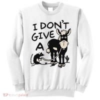 I DonT Give A Donkey Rat Funny Sarcastic Sweatshirt thumb 0
