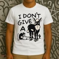 I DonT Give A Donkey Rat Funny Sarcastic T-Shirt thumb 3