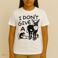 I DonT Give A Donkey Rat Funny Sarcastic T-Shirt thumb 4