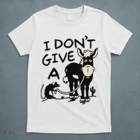 I DonT Give A Donkey Rat Funny Sarcastic T-Shirt thumb 5