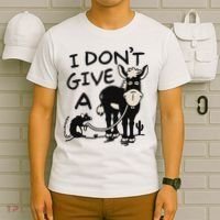 I DonT Give A Donkey Rat Funny Sarcastic T-Shirt thumb 6