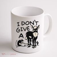 I DonT Give A Donkey Rat Funny Sarcastic Coffee Mug thumb 1