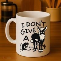 I DonT Give A Donkey Rat Funny Sarcastic Coffee Mug thumb 4