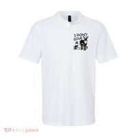 I DonT Give A Donkey Rat Funny Sarcastic Polo thumb 0