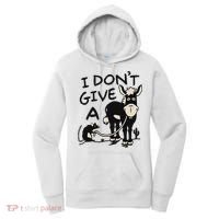 I DonT Give A Donkey Rat Funny Sarcastic Women's Hoodie thumb 0