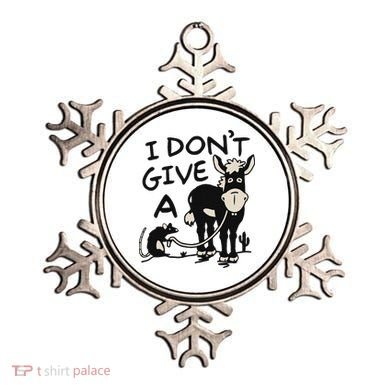 I DonT Give A Donkey Rat Funny Sarcastic Ornament