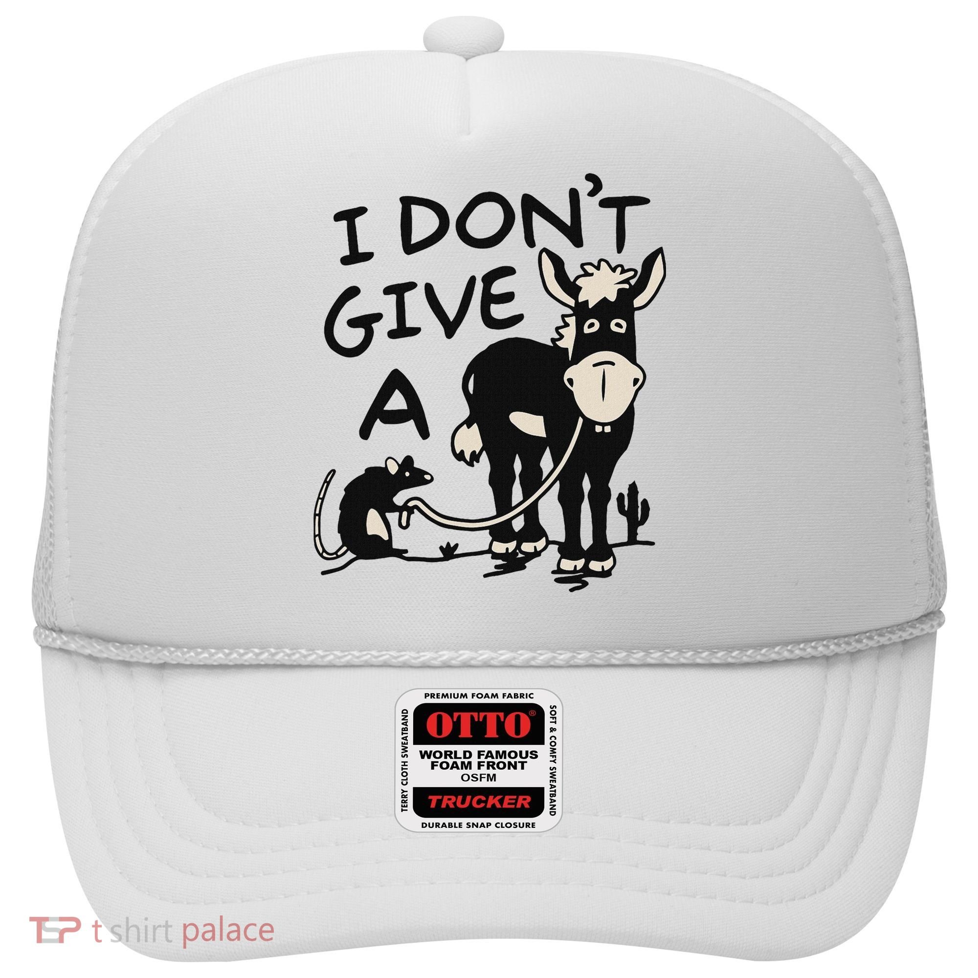 I DonT Give A Donkey Rat Funny Sarcastic Hat