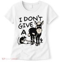 I DonT Give A Donkey Rat Funny Sarcastic Women's T-Shirt thumb 0