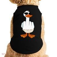 I DonT Give A Duck Funny Middle Finger Offensive Rude Duck Doggie Tank thumb 0