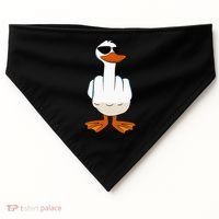I DonT Give A Duck Funny Middle Finger Offensive Rude Duck USA-Made Doggie Bandana thumb 0
