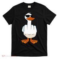 I DonT Give A Duck Funny Middle Finger Offensive Rude Duck T-Shirt thumb 0