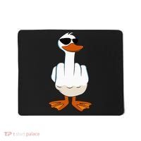 I DonT Give A Duck Funny Middle Finger Offensive Rude Duck Mousepad thumb 0