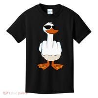 I DonT Give A Duck Funny Middle Finger Offensive Rude Duck Kids T-Shirt thumb 0
