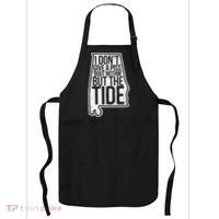 I Don’T Give A Piss About Nothing But The Tide Funny Label Apron thumb 0
