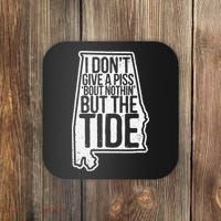 I Don’T Give A Piss About Nothing But The Tide Funny Label Coaster thumb 0
