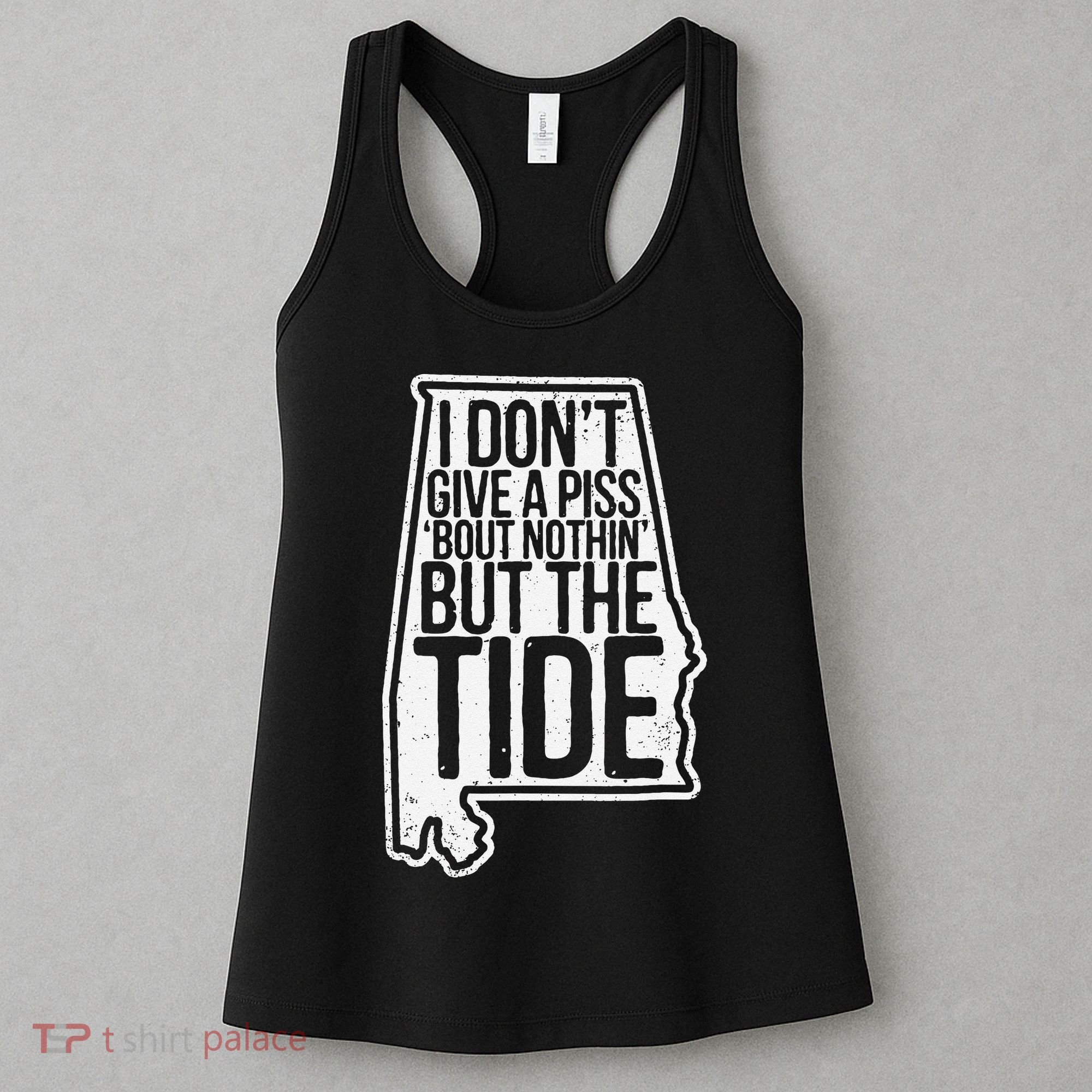 I Don’T Give A Piss About Nothing But The Tide Funny Label Women's Tank Top