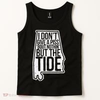 I Don’T Give A Piss About Nothing But The Tide Funny Label Tank Top thumb 2