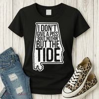 I Don’T Give A Piss About Nothing But The Tide Funny Label Women's T-Shirt thumb 3