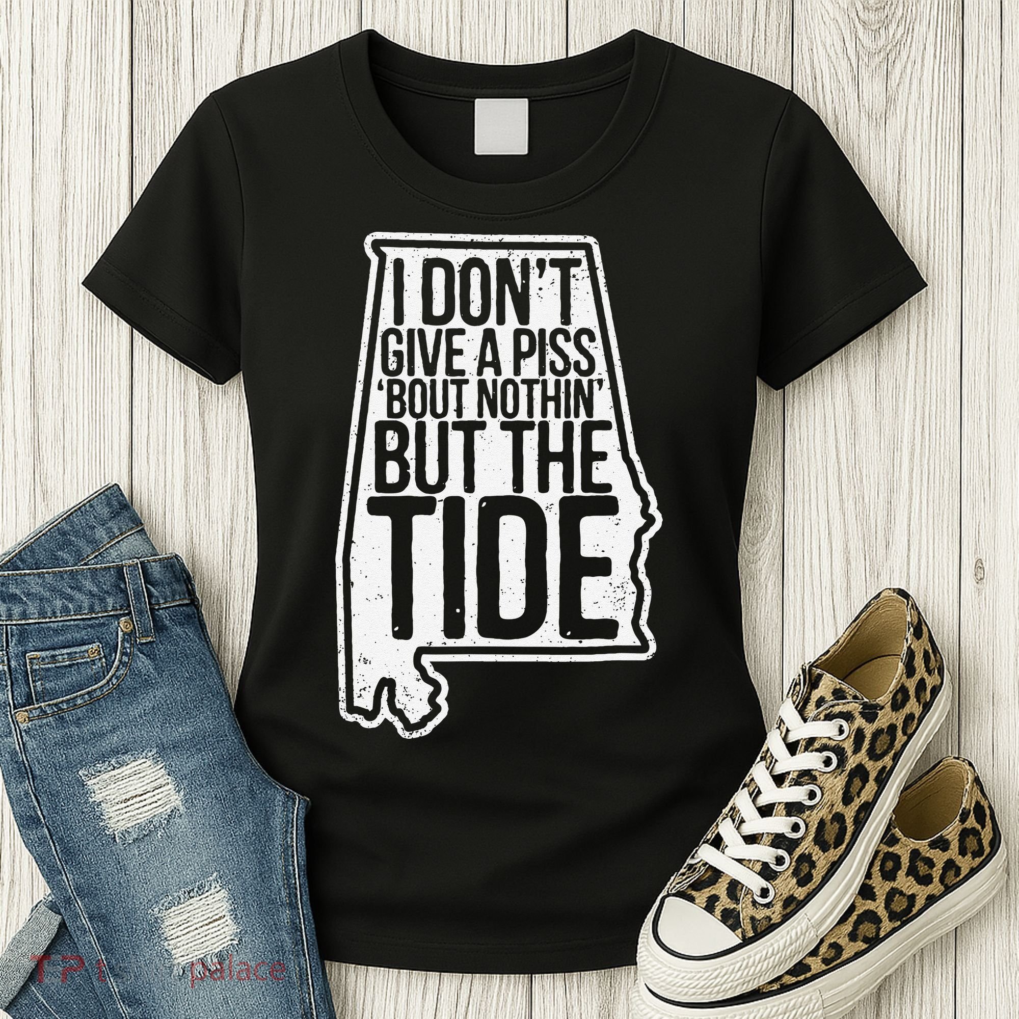 I Don’T Give A Piss About Nothing But The Tide Funny Label Women's T-Shirt