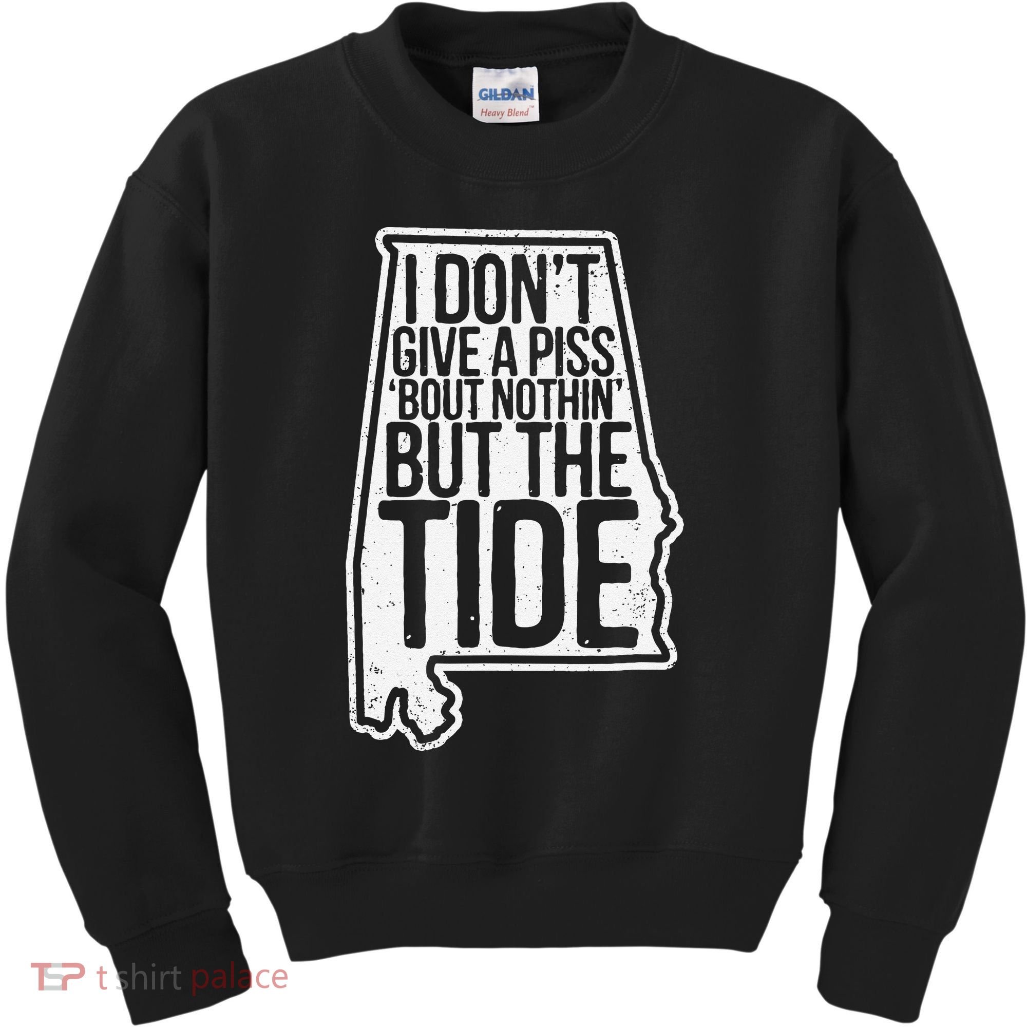 I Don’T Give A Piss About Nothing But The Tide Funny Label Kids Sweatshirt