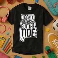 I Don’T Give A Piss About Nothing But The Tide Funny Label Kids T-Shirt thumb 3