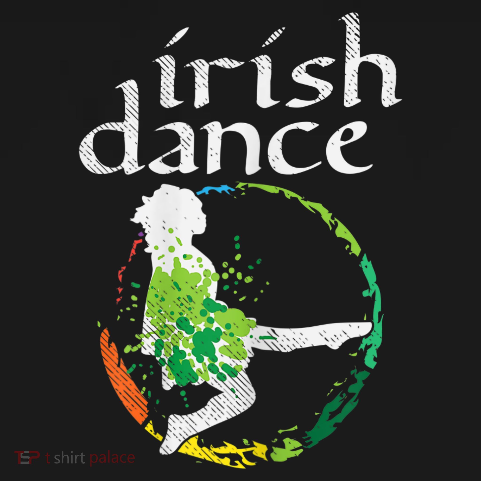 Irish Dance Girl Colors St Patricks Day Ceili Dancer Girl T-Shirt
