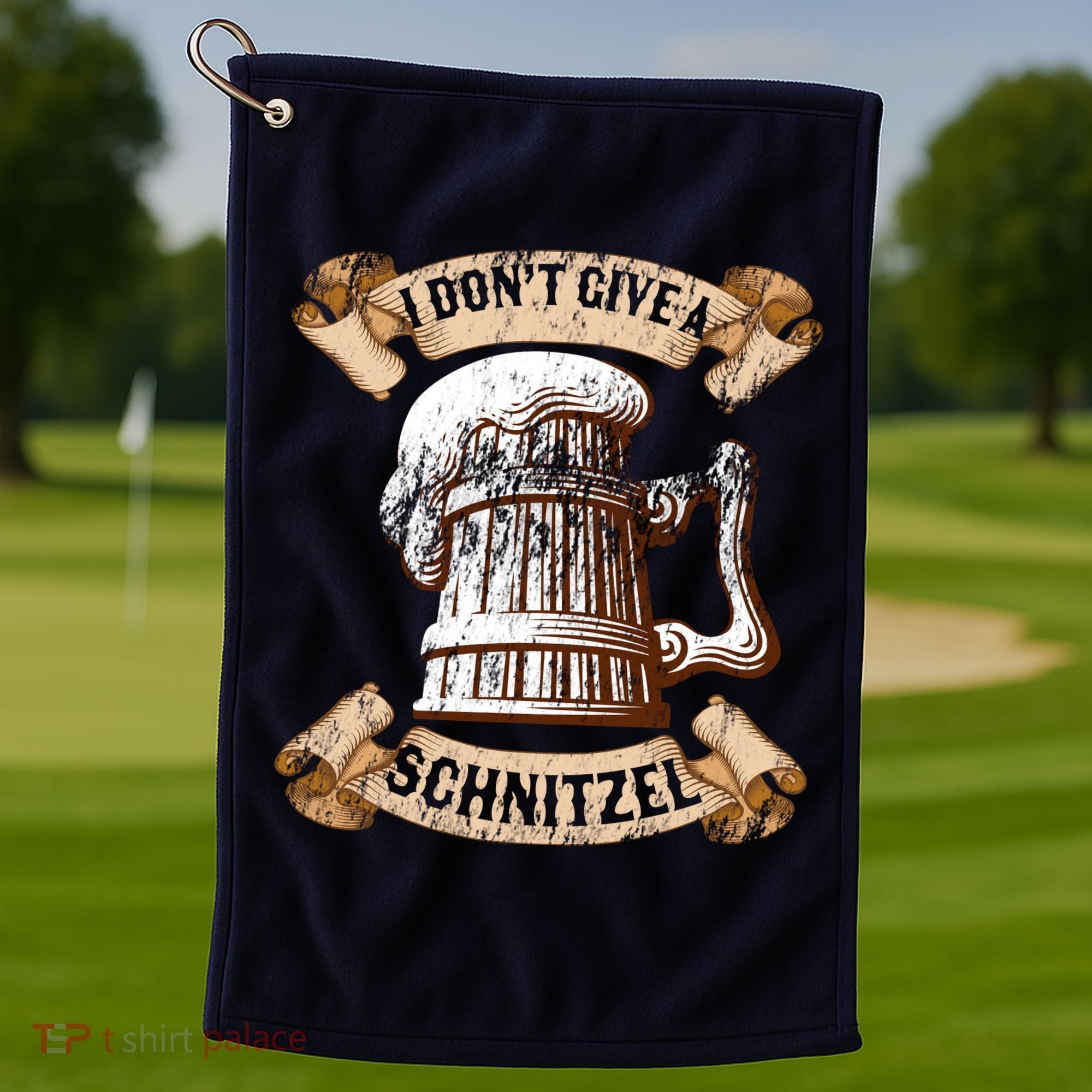I Don't Give A Schnitzel Oktoberfest Germany Golf Towel