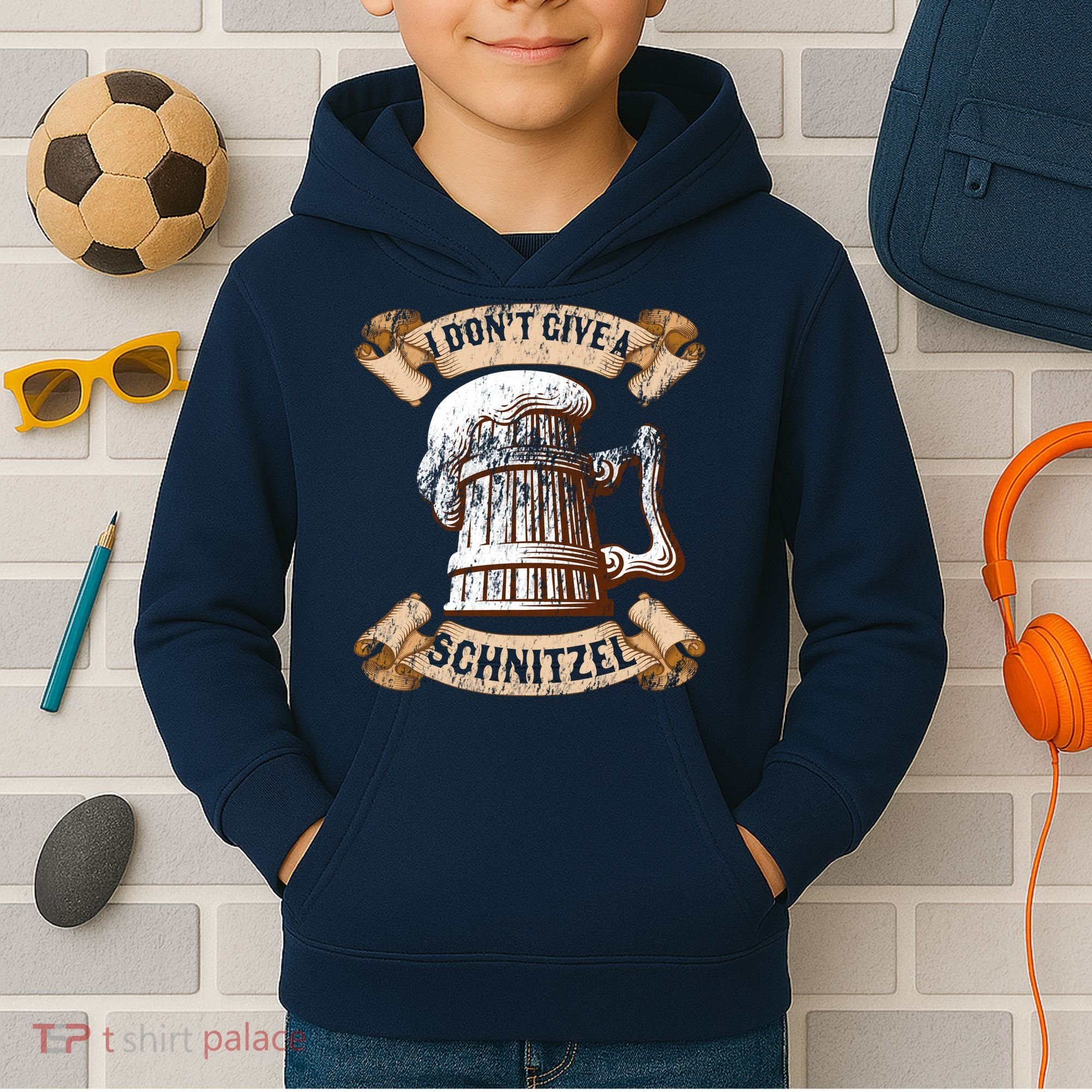I Don't Give A Schnitzel Oktoberfest Germany Kids Hoodie