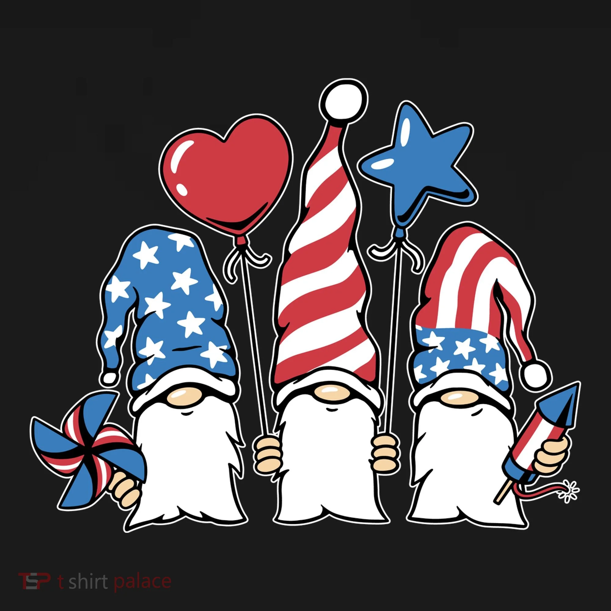 Independence Day Gnome Doggie Tank