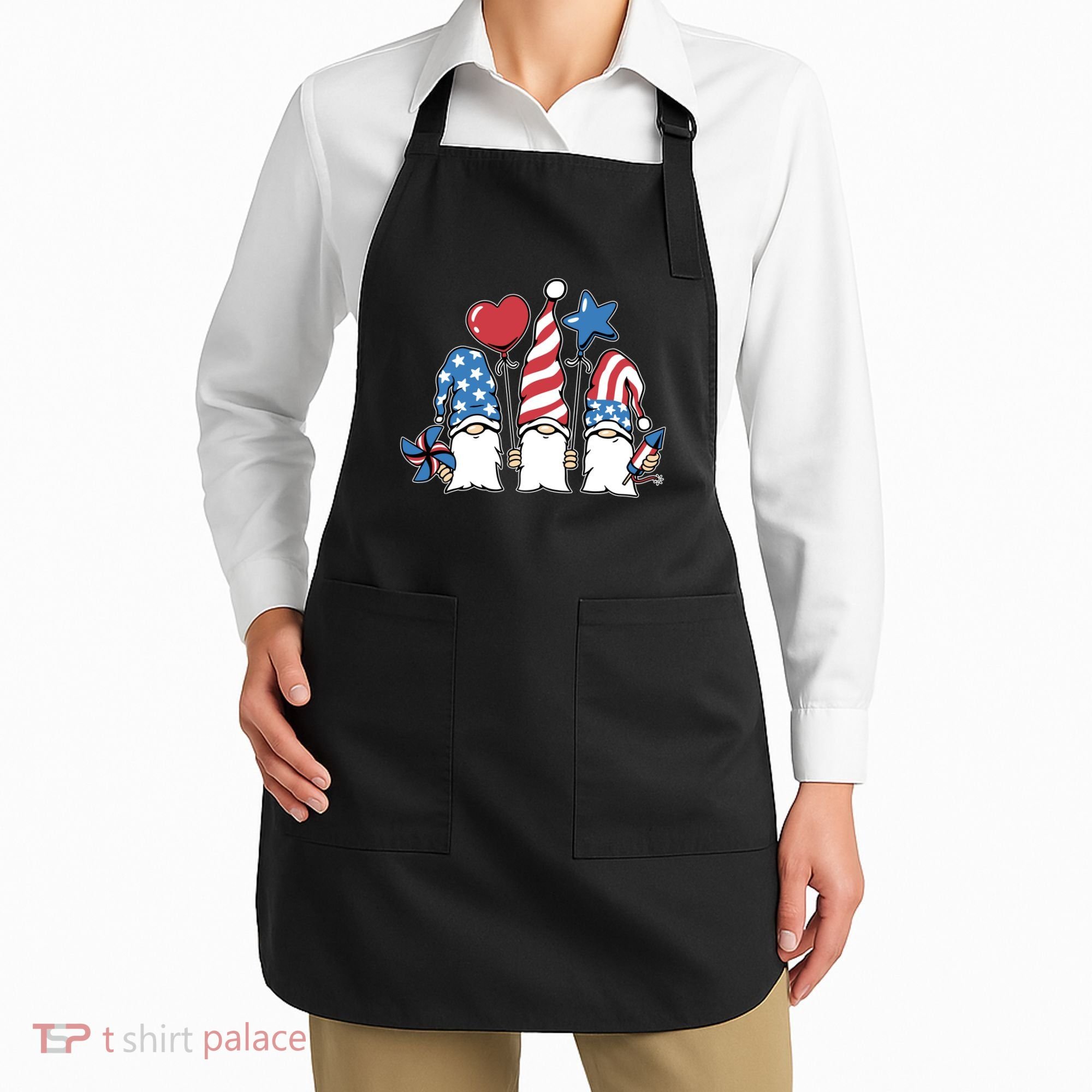 Independence Day Gnome Apron