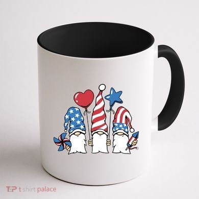 Independence Day Gnome Coffee Mug back