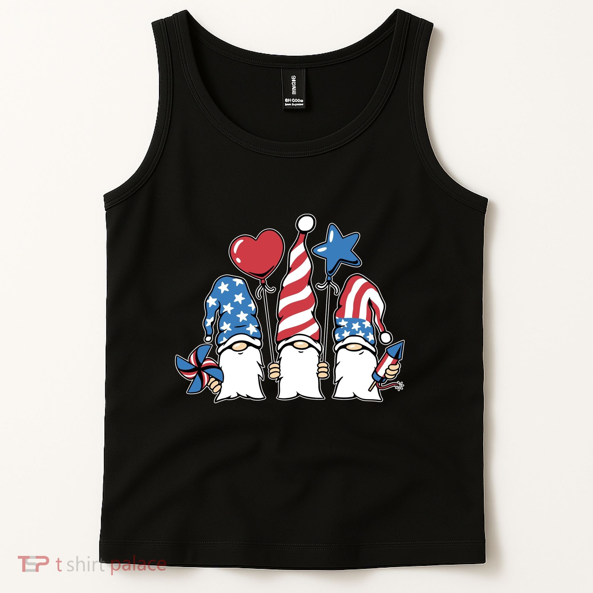 Independence Day Gnome Tank Top