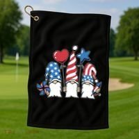 Independence Day Gnome Golf Towel thumb 1