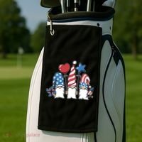 Independence Day Gnome Golf Towel thumb 2