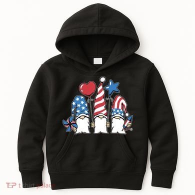 Independence Day Gnome Kids Hoodie