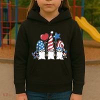 Independence Day Gnome Kids Hoodie thumb 3
