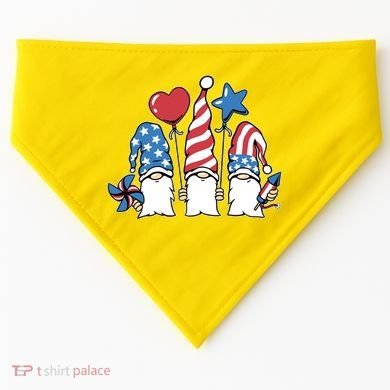 Independence Day Gnome USA-Made Doggie Bandana