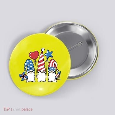 Independence Day Gnome Button