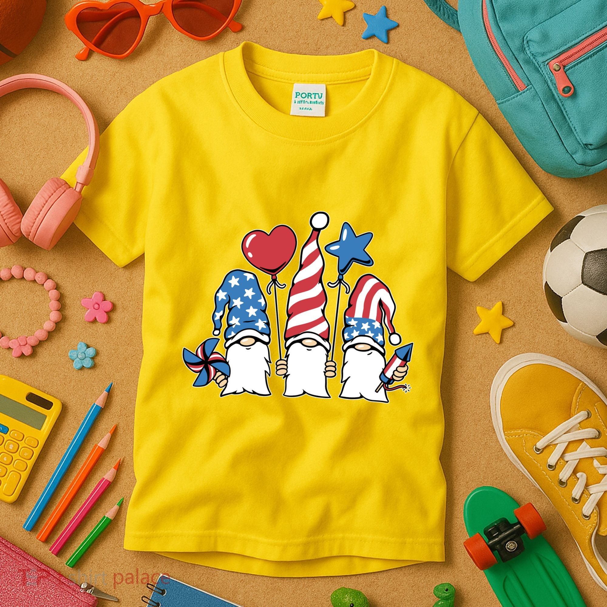 Independence Day Gnome Kids T-Shirt
