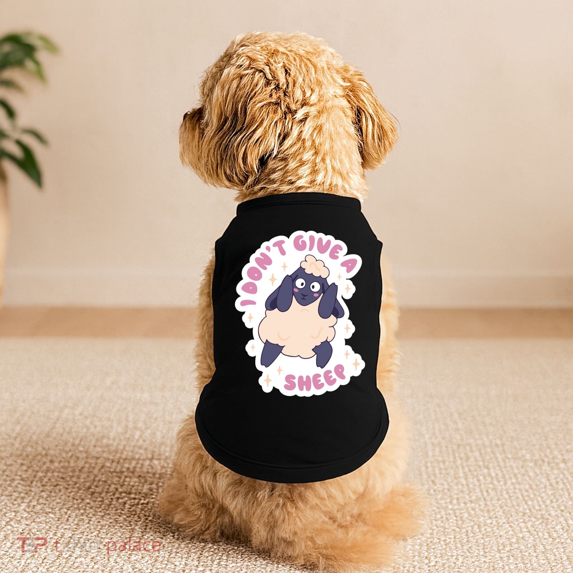 I Don't Give A Sheep Funny Doggie Tank